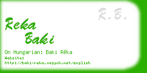 reka baki business card